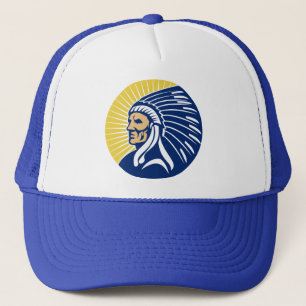 Native American Indian chief Trucker Hat