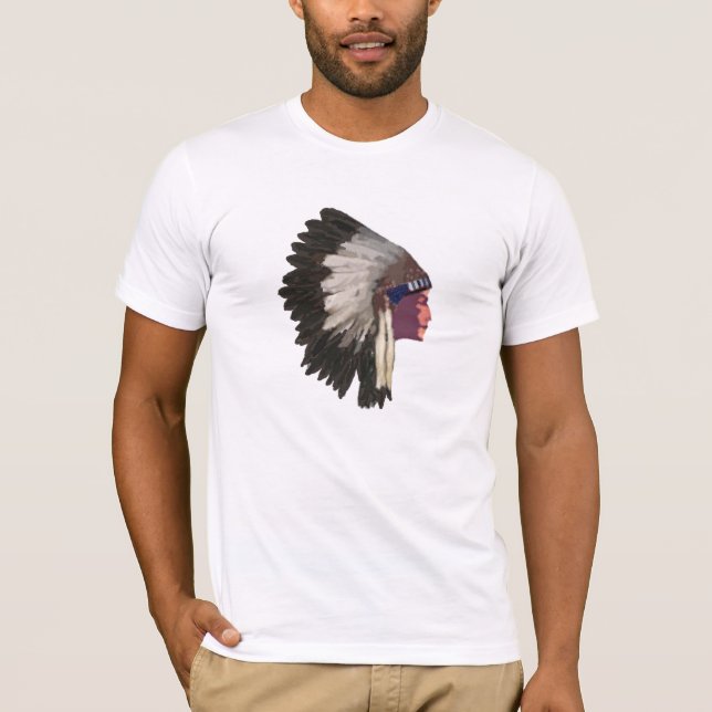 Native American Indian Chief Tshirt (Front)