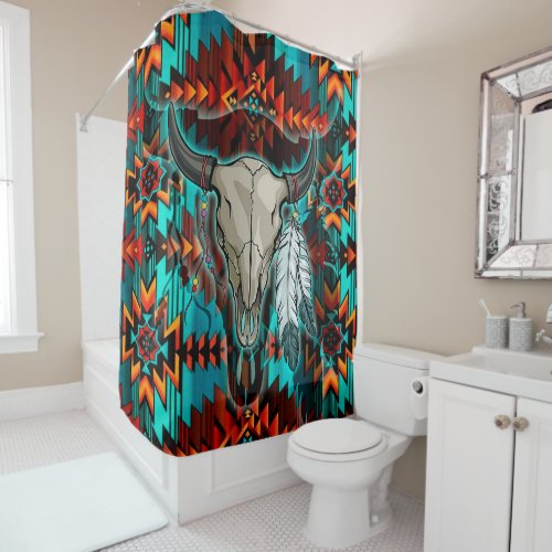 Native American Indian Chiefs 02 Shower Curtain