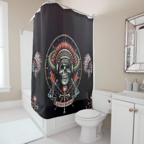 Native American Indian Chiefs 08 Shower Curtain