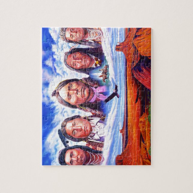 native american indian chiefs jigsaw puzzle (Vertical)