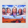 native american indian chiefs postcard