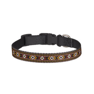 Native American Indian Geometric Pattern Pet Collar