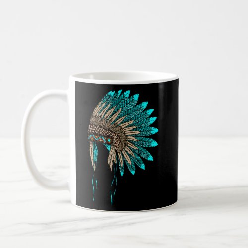Native American Indian Headdress Decor Coffee Mug