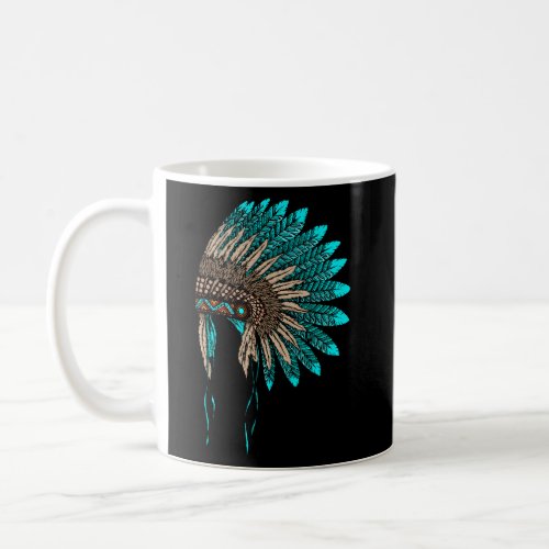 Native American Indian Headdress Jewelry Decor Coffee Mug