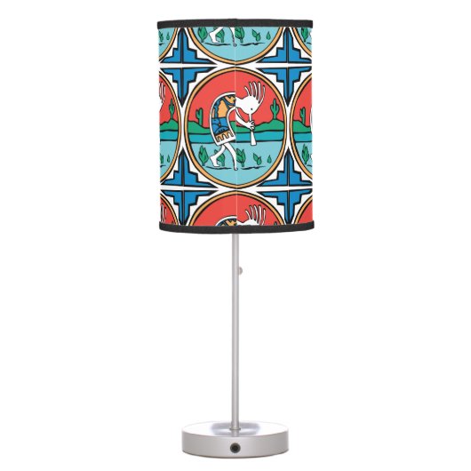 Native American Indian Kokopelli Table Lamp (Back)