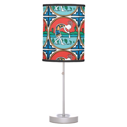 Native American Indian Kokopelli Table Lamp (Front)
