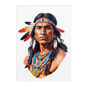 Native American Indian Man Acrylic Print