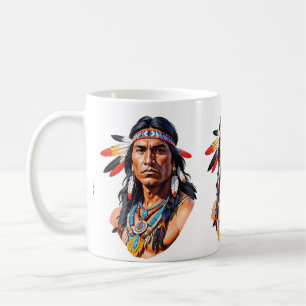 Native American Indian Man Coffee Mug