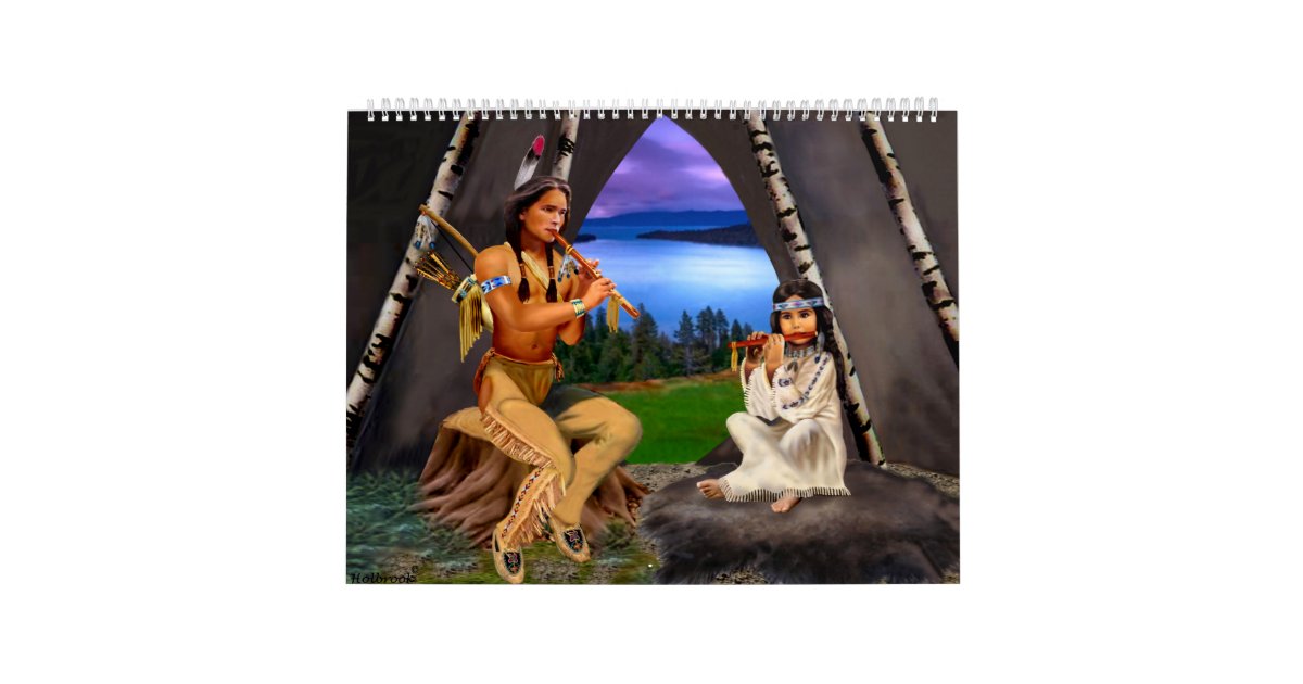 Native American Indian Monthly Calendar | Zazzle native-american-indian-monthly-calendar-zazzle