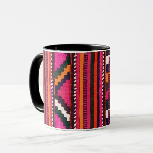 Native American Indian pink texture design Mug