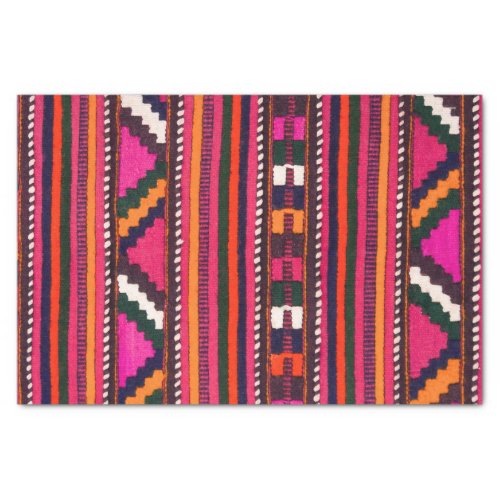 Native American Indian pink texture design Tissue Paper