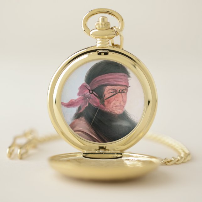 Native American Indian Pocket Watch (Inside)