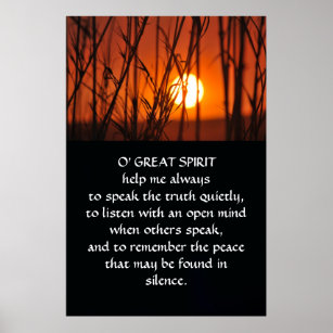 o great spirit indian prayer