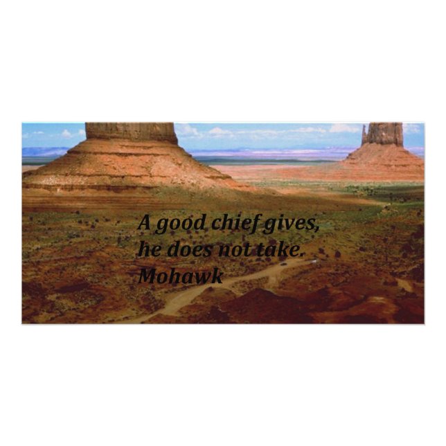 Native American Indian Proverb Card (Front)