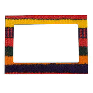 Native American Indian rainbow color Magnetic Picture Frame