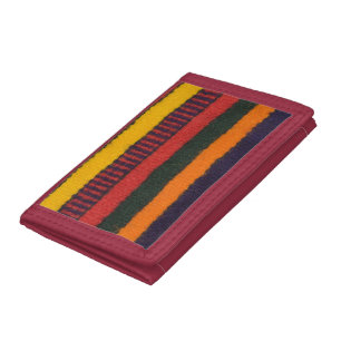 Native American Indian rainbow color Tri-fold Wallet