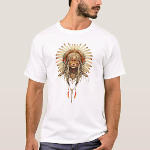 Native American Indian Reservation tribe feather T-Shirt