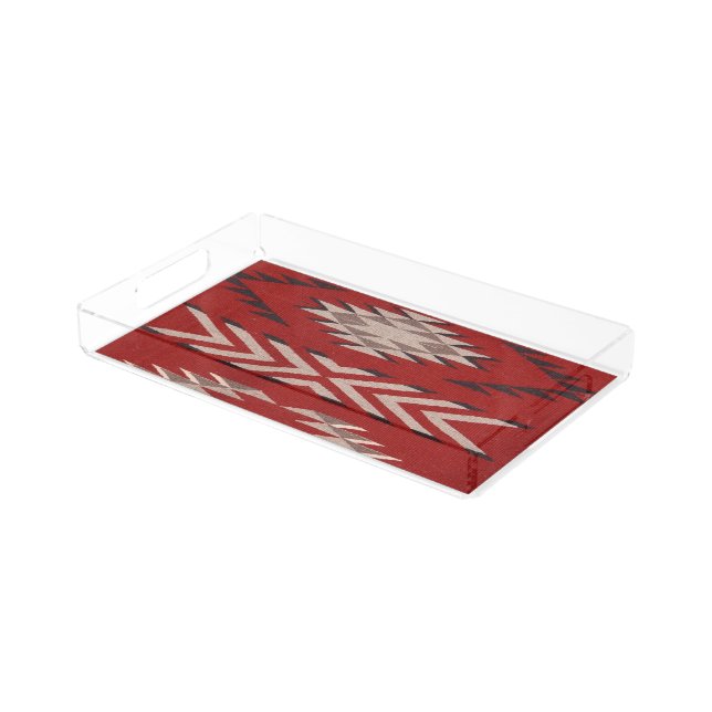 Native American Indian Southwest  Acrylic Tray (Angled)