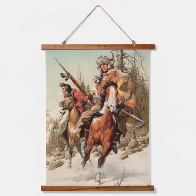 Native American Indian Southwest Art Wall Hanging Tapestry (Front)