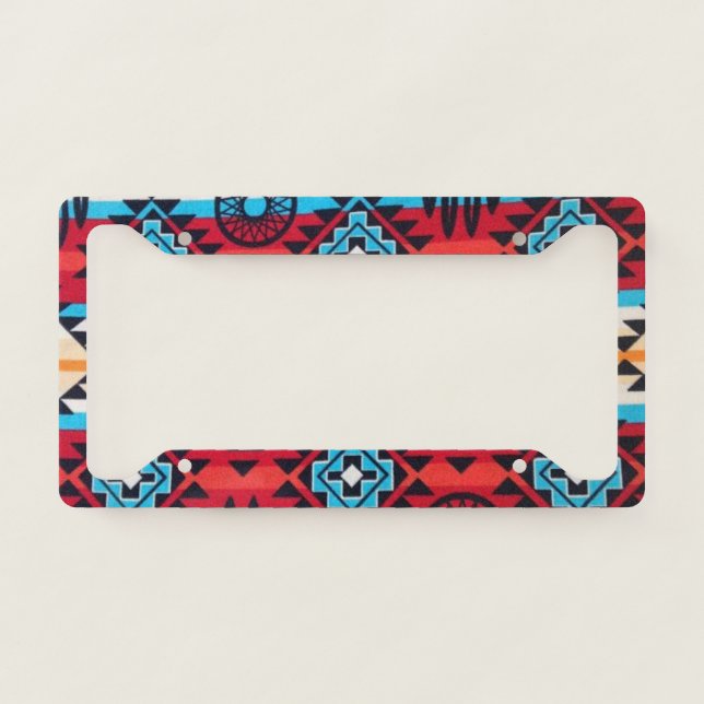 Native American Indian Southwest  License Plate Frame (Front)