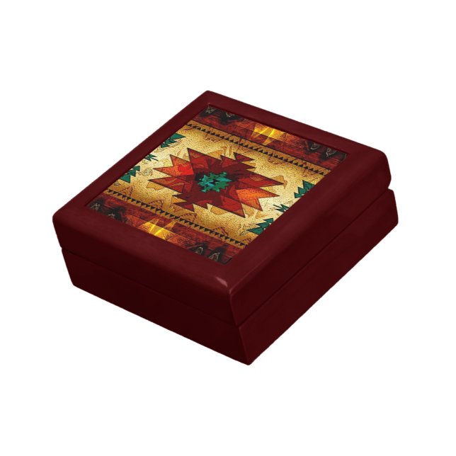 Native American Indian Southwest Pattern Gift Box (Side)