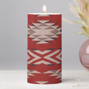 Native American Indian Southwest Pillar Candle