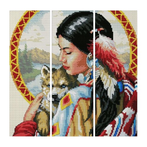 Native American Indian Southwest Wall Art Triptych