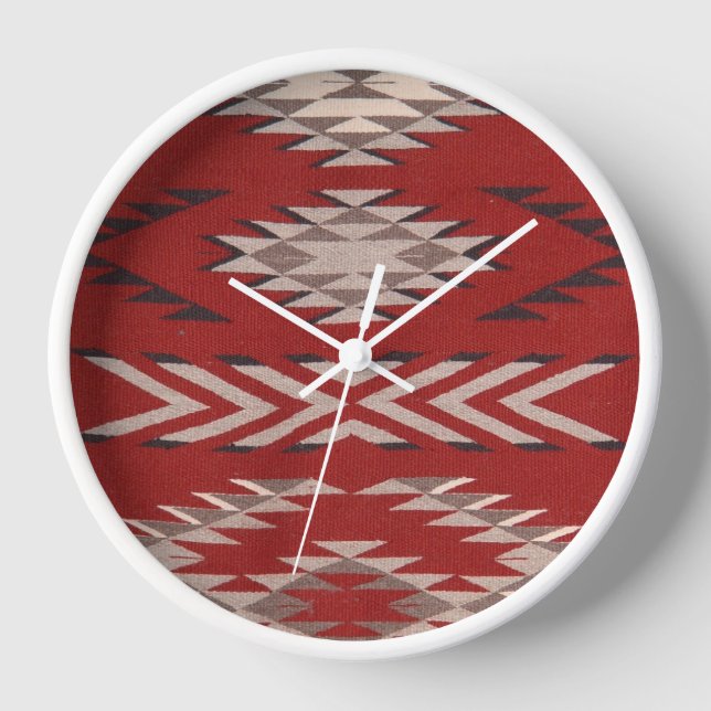 Native American Indian Southwest Wall Clock (Front)