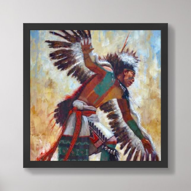 Native American Indian Southwest Wall  Framed Art (Framed Front)
