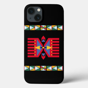 native american indian traditional textile motifs iPhone 13 case