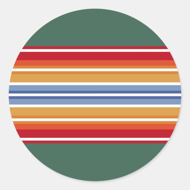 native american indian traditional textile motifs  classic round sticker (Front)
