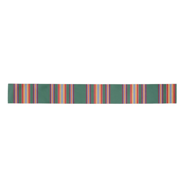 native american indian traditional textile motifs satin ribbon (Front)