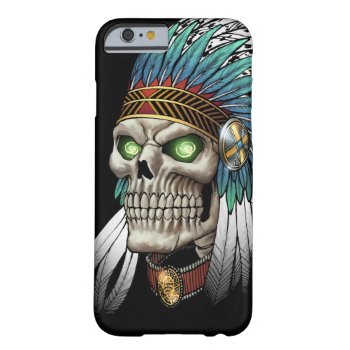 Native American Indian Tribal Gothic Skull Barely There iPhone 6 Case