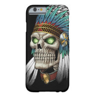 Native American Indian Tribal Gothic Skull Barely There iPhone 6 Case