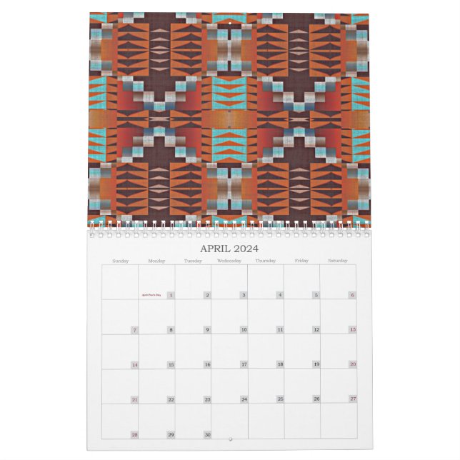 Navajo Dry Erase Monthly Calendar on ArtPlexi – Ready2HangArt