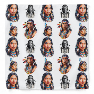 Native American Indian Tribe Pattern Design  Bandana