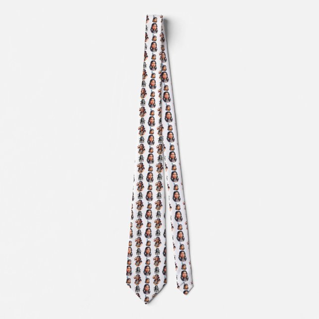 Native American Indian Tribe Pattern Design  Neck Tie (Front)