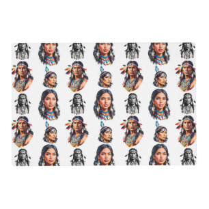 Native American Indian Tribe Pattern Design Placemat