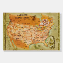 Native American Indian Tribes Map