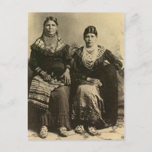 Native American Indian Vintage Portrait Postcard