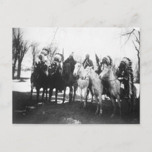 Native American Indian Vintage Portrait Postcard