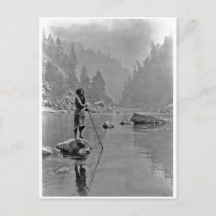 Native American Indian Vintage Portrait Postcard