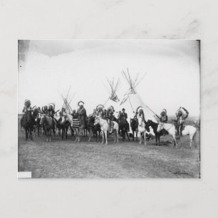 Native American Indian Vintage Portrait Postcard