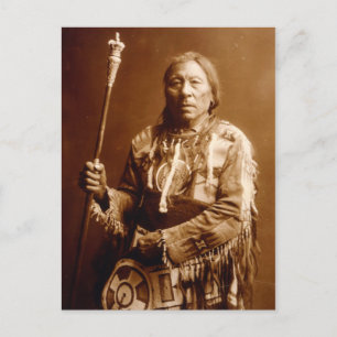 Native American Indian Vintage Portrait Postcard