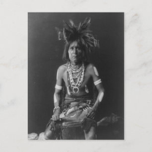Native American Indian Vintage Portrait Postcard