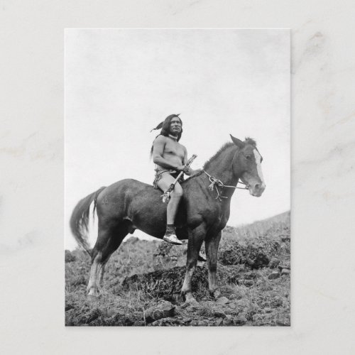 Native American Indian Vintage Portrait Postcard