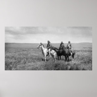 Native American Indian Vintage Portrait Poster