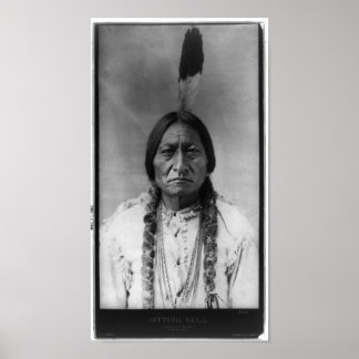 Native American Indian Vintage Portrait Poster