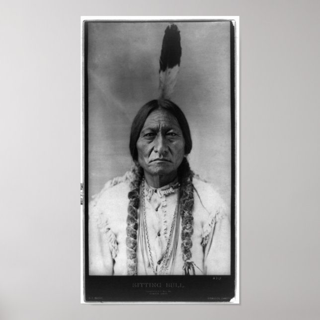 Native American Indian Vintage Portrait Poster (Front)